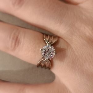 Cubic zirconia stainless steel wide band ring